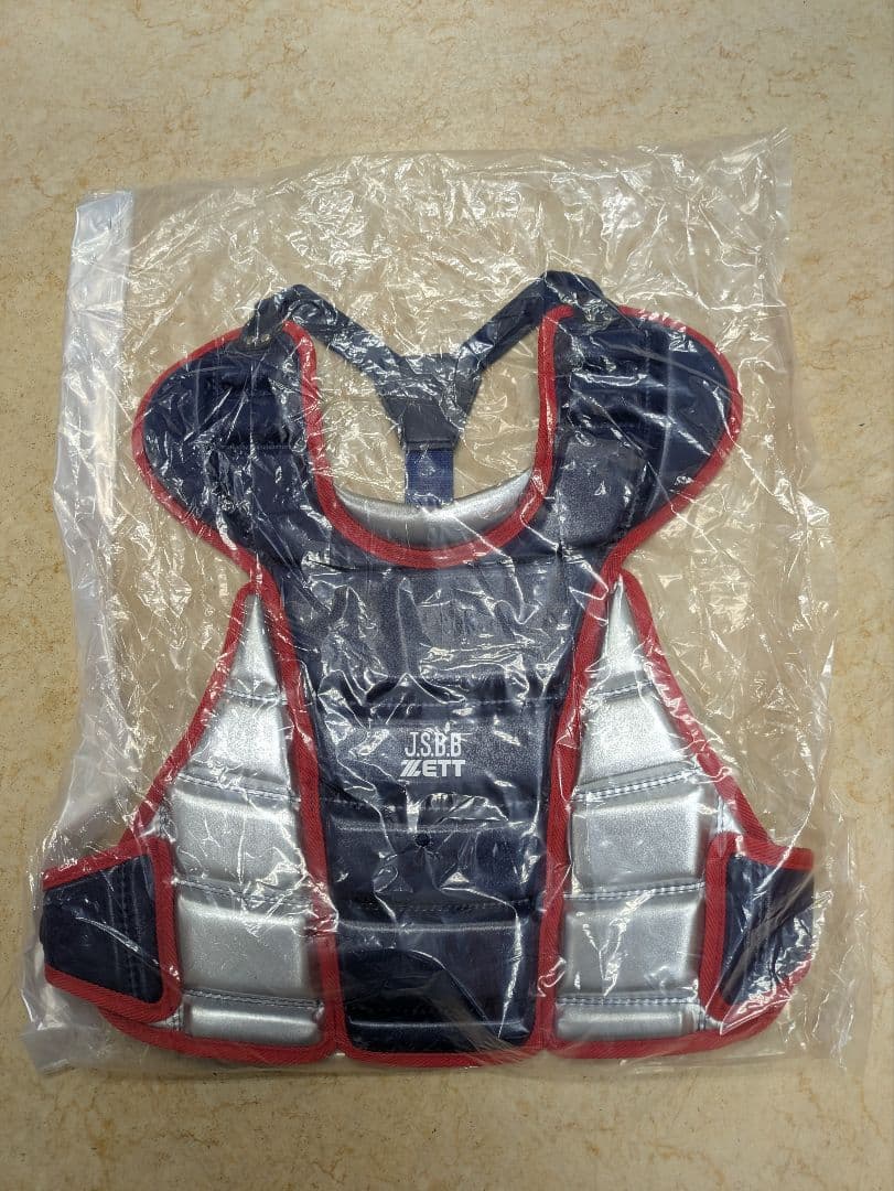 ZETT 　少年軟式野球キャッチャー防具セット　ネイビー×シルバーグレー