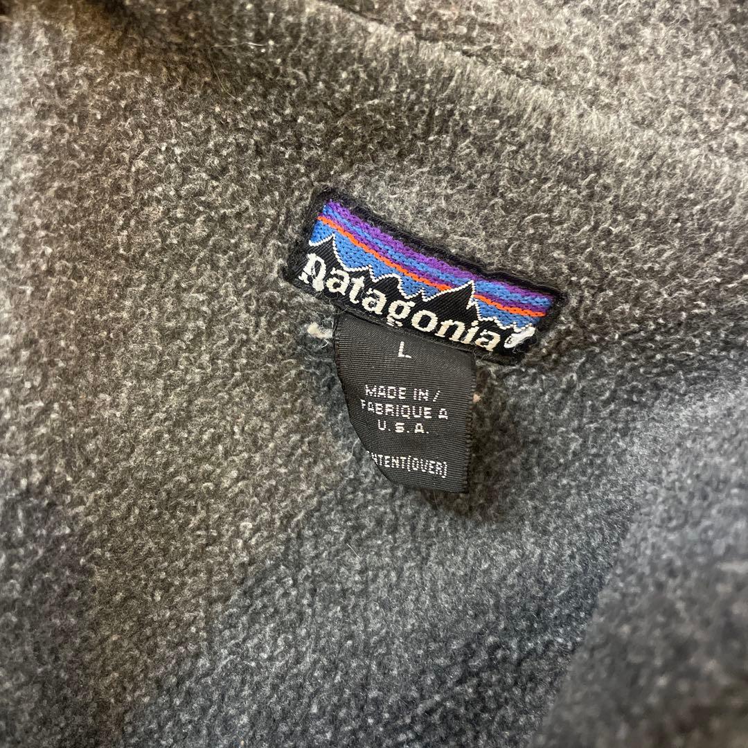 く*る様 USA製 グリーン グレー パタゴニア シェルドシンチラ