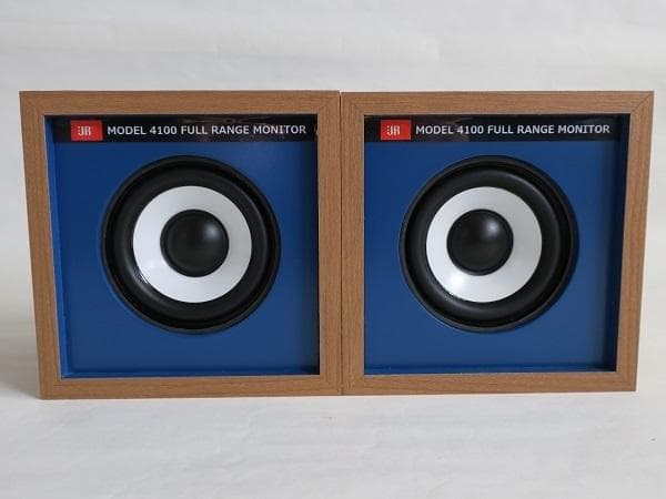 ゆっちゃん★キューブJRスピーカー★3インチフルレンジ 高音質 木目調