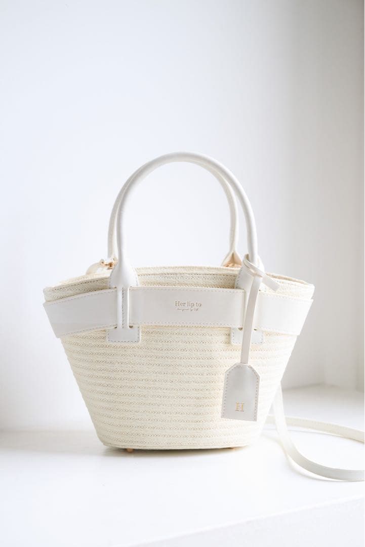 バッグ Herlipto Palma Mini Tote Bag White