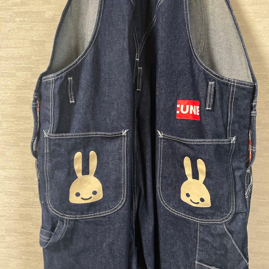 CUNE ダークブルー オーバーオール