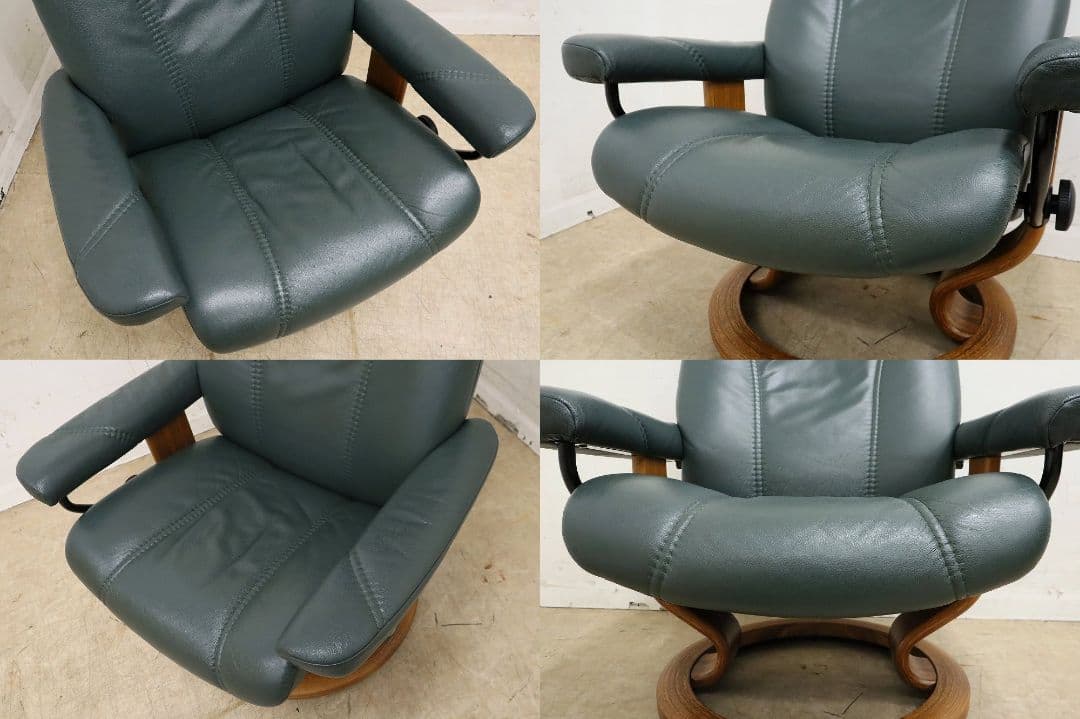 エコーネス【コンサルM】ストレスレスチェア＆オットマン・本革・EKORNES