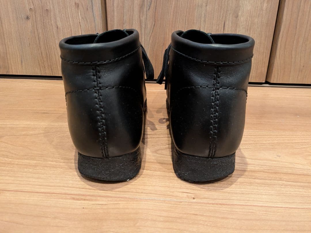 Clarks クラークス ワラビーブーツ　ブラックレザーUK8
