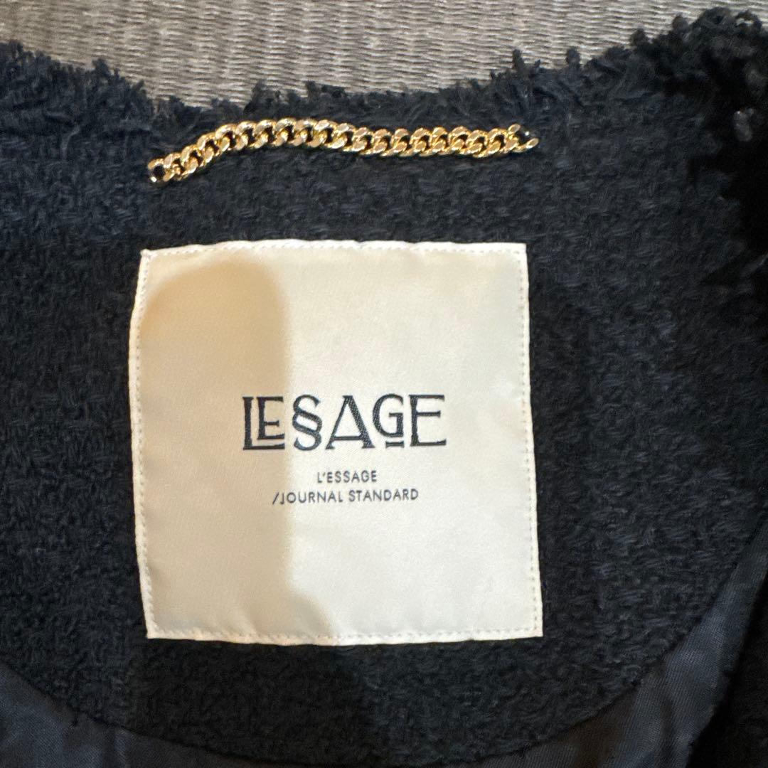 ジャーナルスタンダードレサージュGIOLICAツイードジャケット　ブラック