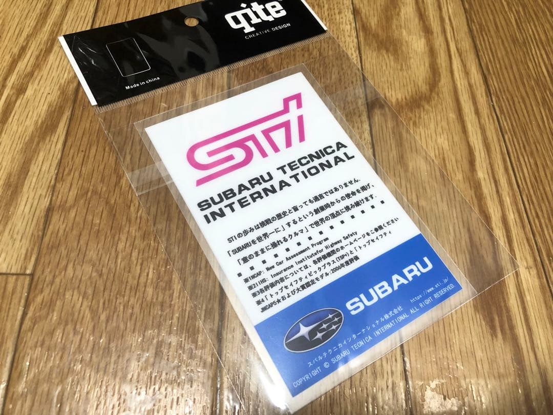 STI 展示用ステッカー(内張りステッカー)