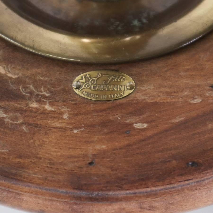 値下 イタリア製 高級 CAPANNI カパーニ アンブレラスタンド 木製 真鍮