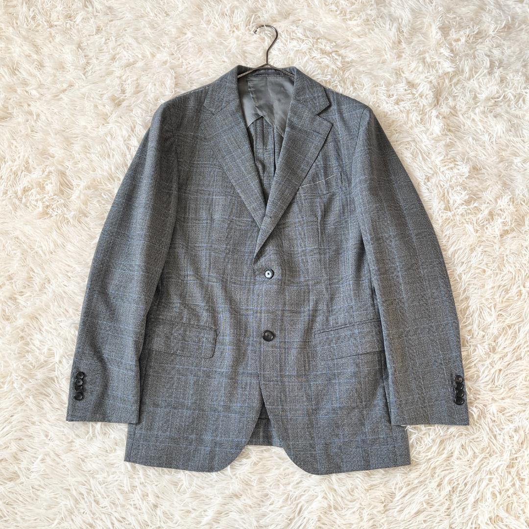 48★エディフィス×ロロピアーナ スリーピース 2B セットアップスーツ グレー