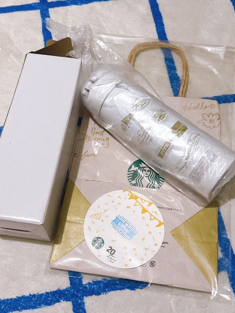 スターバックス 20周年記念　水筒とカード　おまけ付き