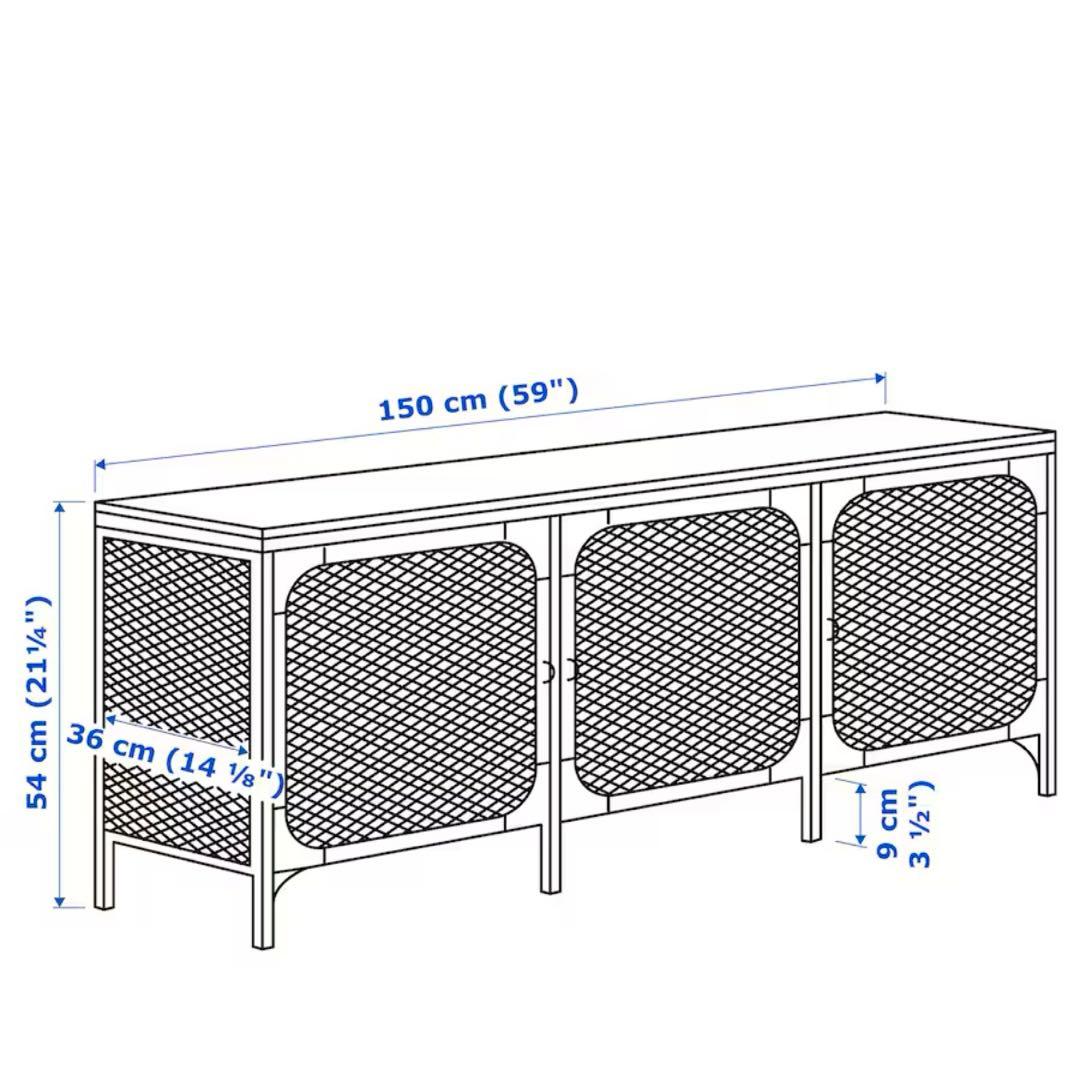 イケア　IKEAテレビ台　テレビボード　フィエルボ　収納　組立済　150cm
