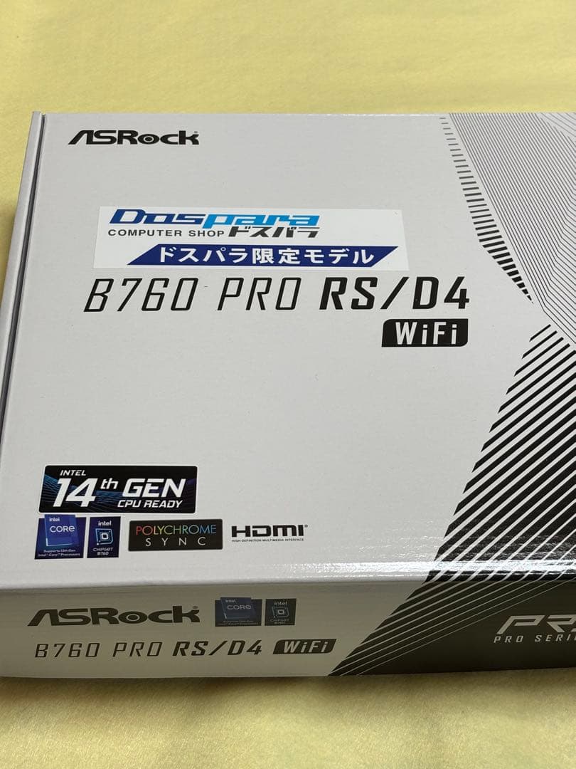 ASRock B760 PRO RS/D4 WiFiドスパラ限定モデル