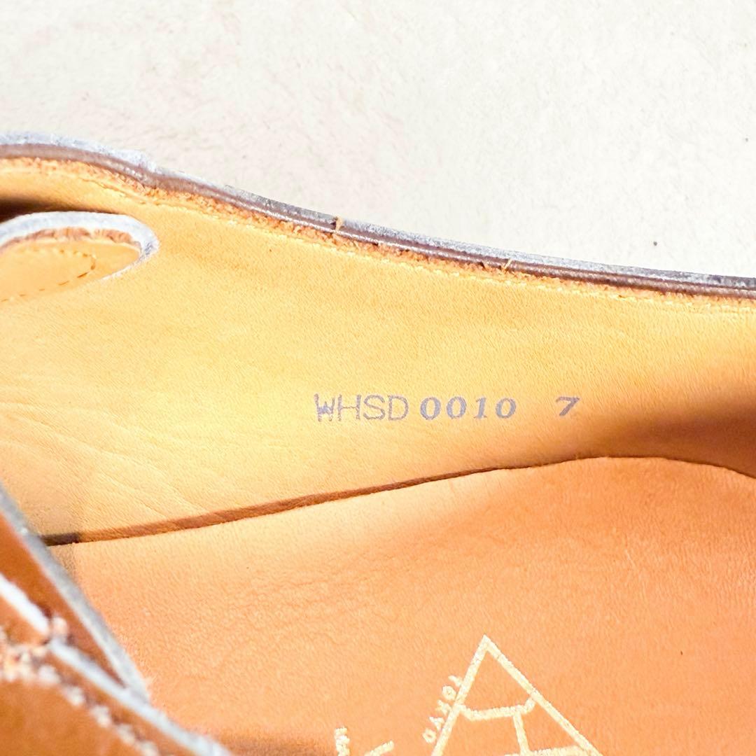 【美品】WH ダブルエイチ WHS-0010 ドレスシューズ 25.5