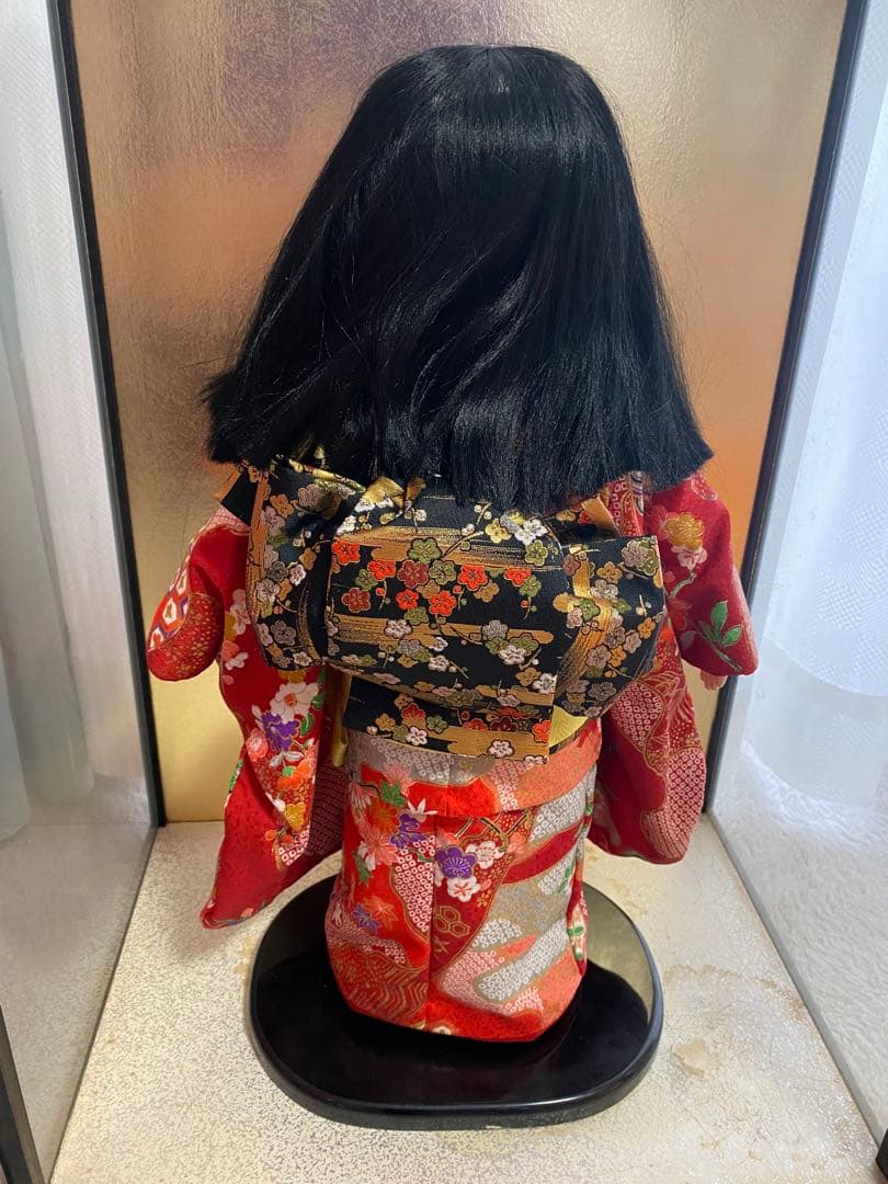 Japanese Antique DOLL 日本人形 ガラスケース付き 市松人形
