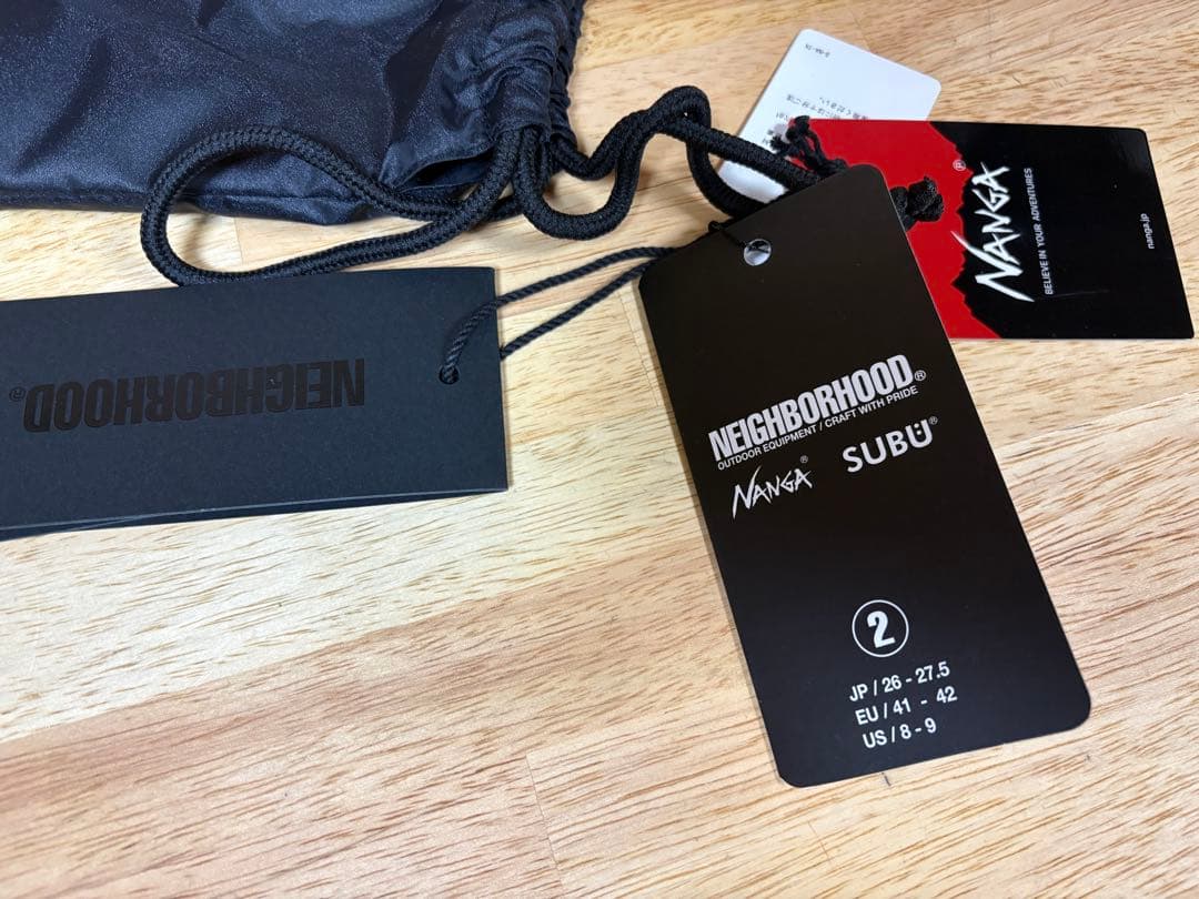 NEIGHBORHOOD×NANGA×SUBU サンダル 黒 26-27.5