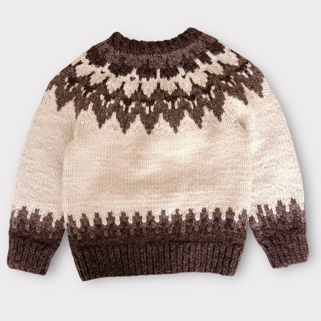 KANATA カナタ カウチン ニット ジャケット ノルディック ノーカラー