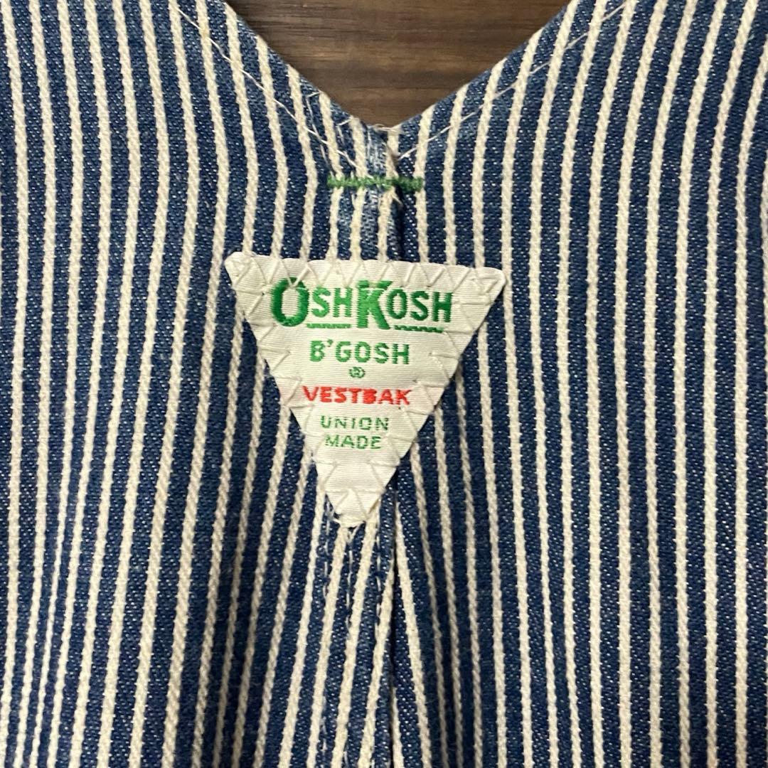 60〜70s Oshkosh ヒッコリーオーバーオール usa製