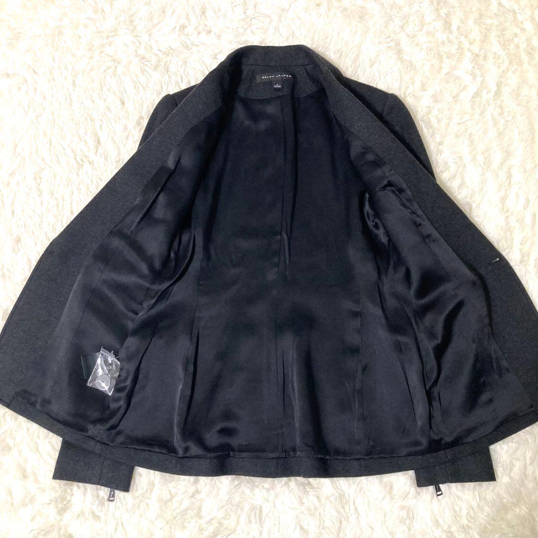 美品✨ラルフローレン テーラードジャケット 袖レザーパッチ ブラック S相当