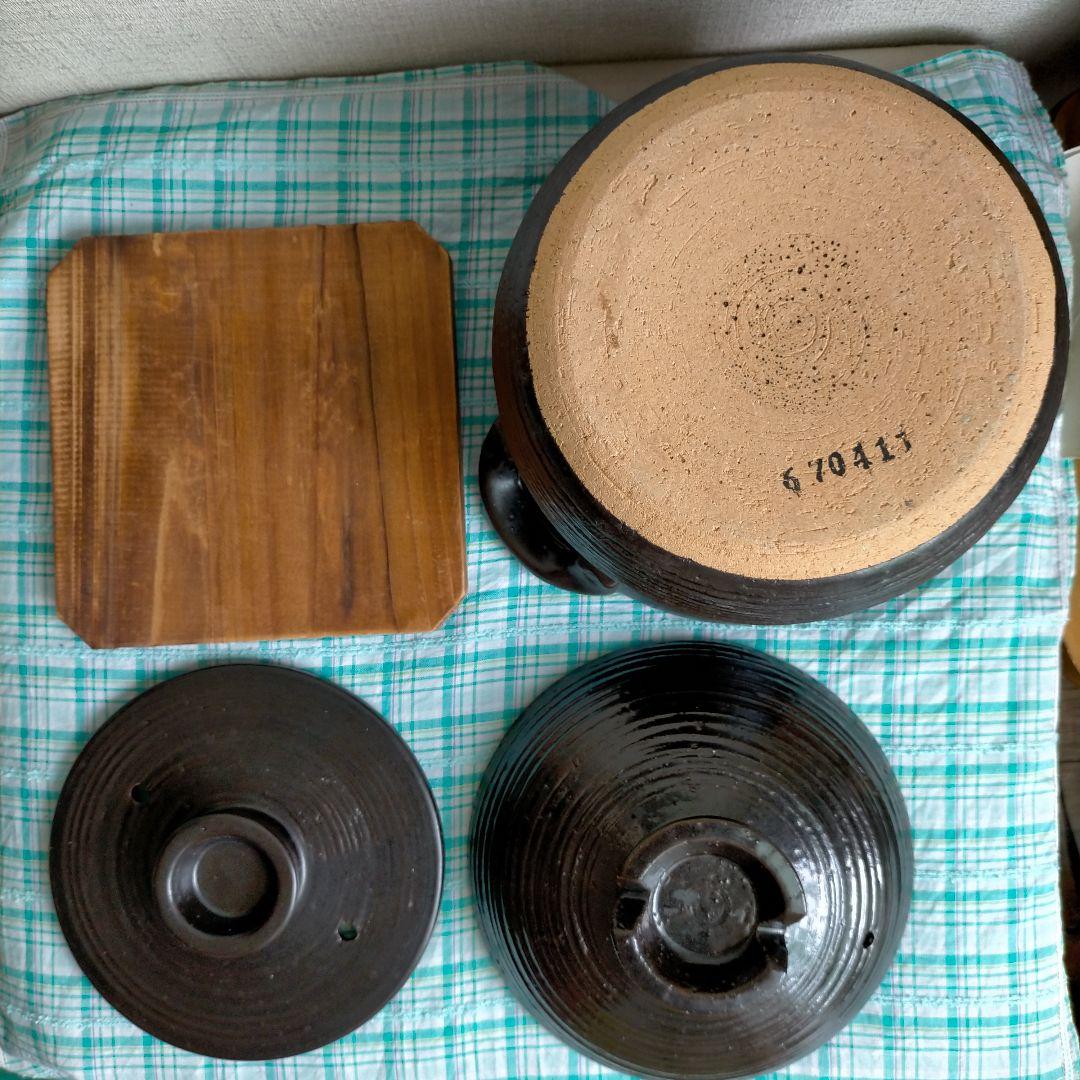 織部　御飯炊3合土鍋