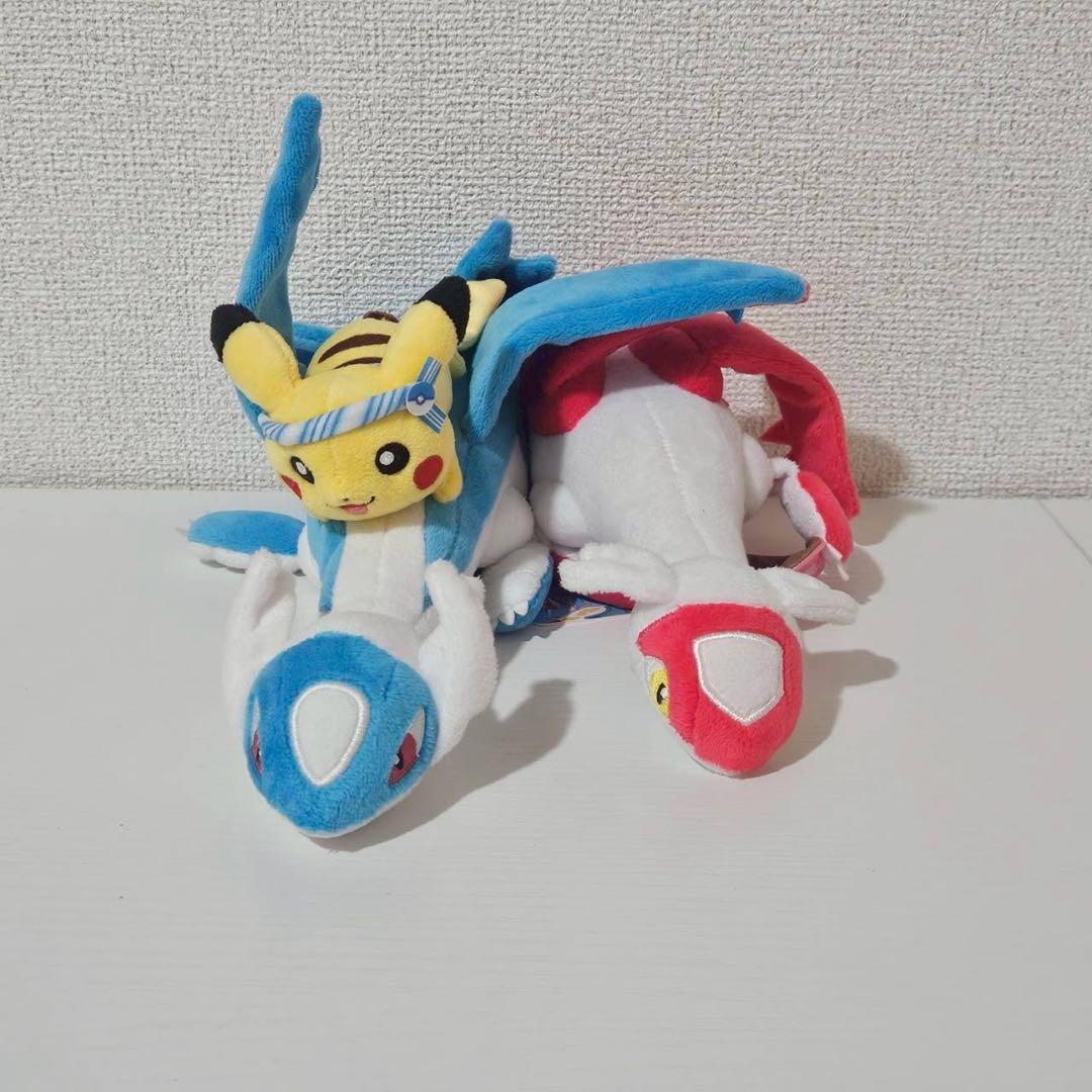 ポケモンセンター　福岡　ぬいぐるみ ピカチュウ ラティアス ラティオス