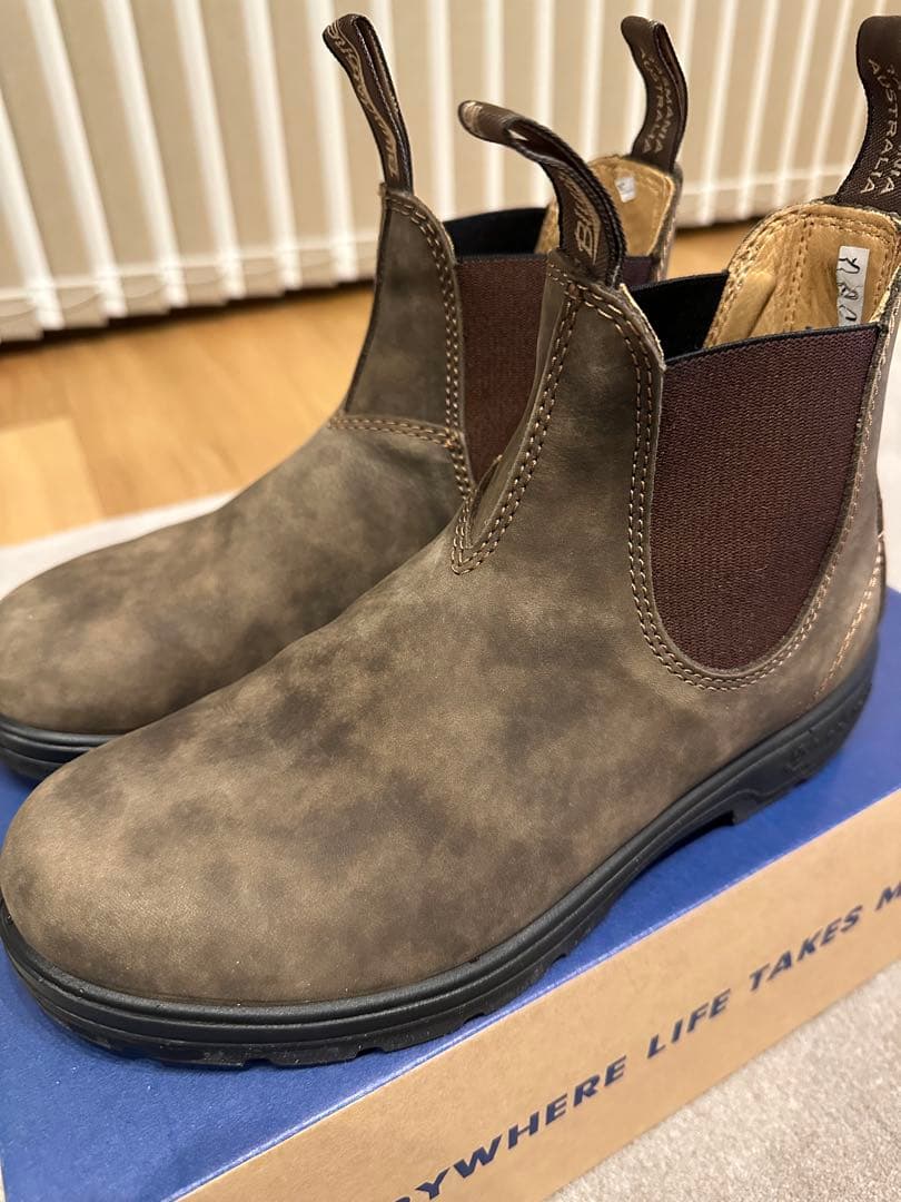 Blundstone ブラウン サイドゴアブーツ