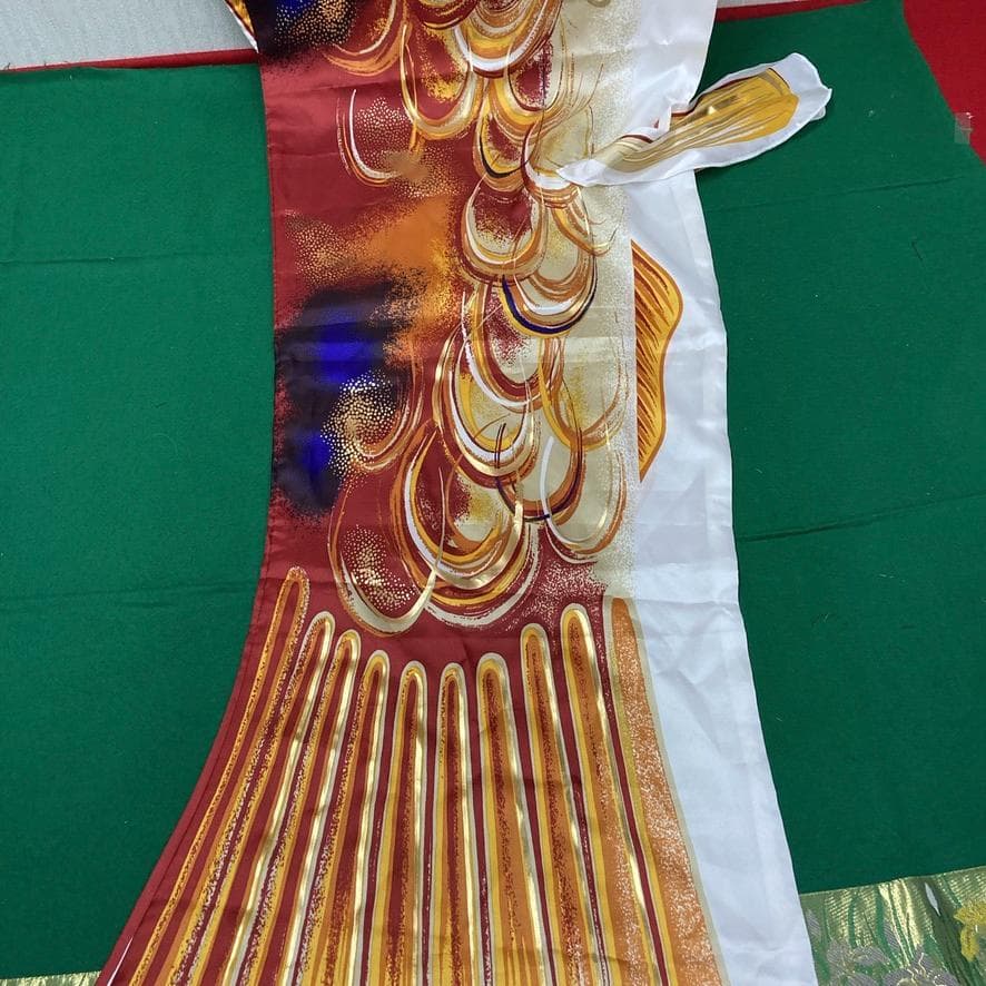 SKO105-2 山本寛斎デザイン　鯉のぼり３m単品　かぜいろ３m 　赤鯉