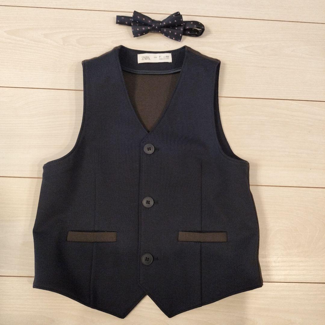 入学式　ZARA　男の子　スーツ　ネイビー