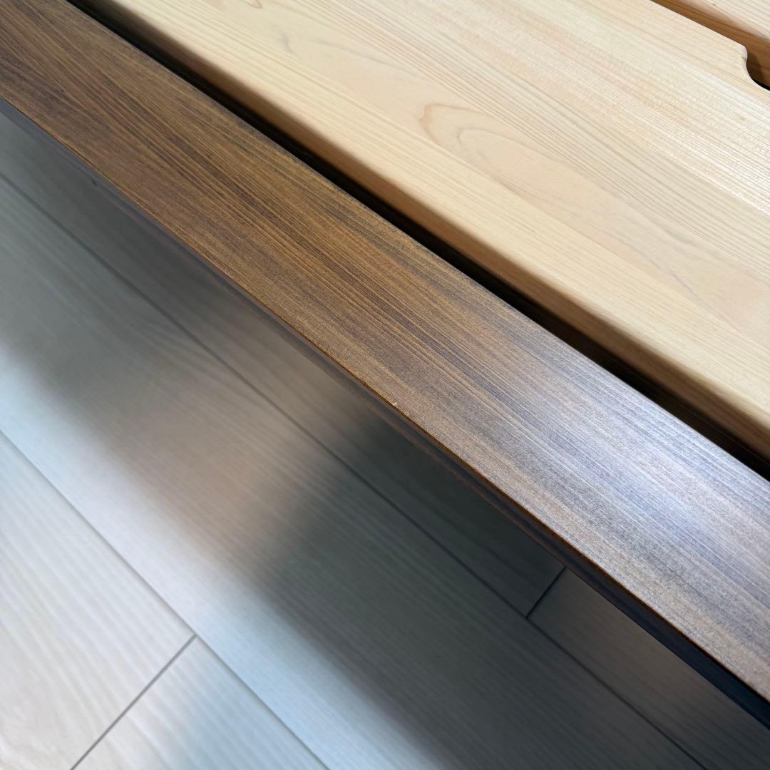 【LAGUNA VERDE様】シモンズ　ダブルベッドフレーム　四万十ヒノキ・香