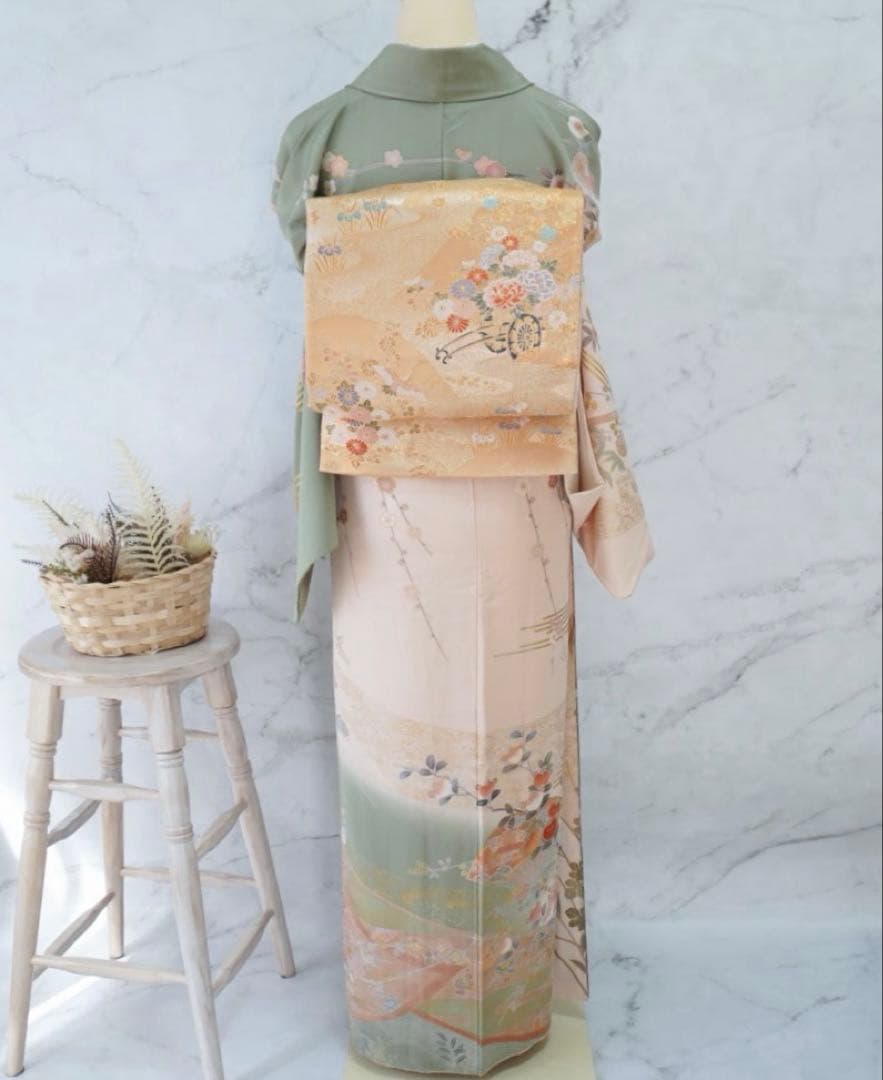 訪問着 フルセットa506卒業式　入学式　お宮参り　七五三　結婚式　落款