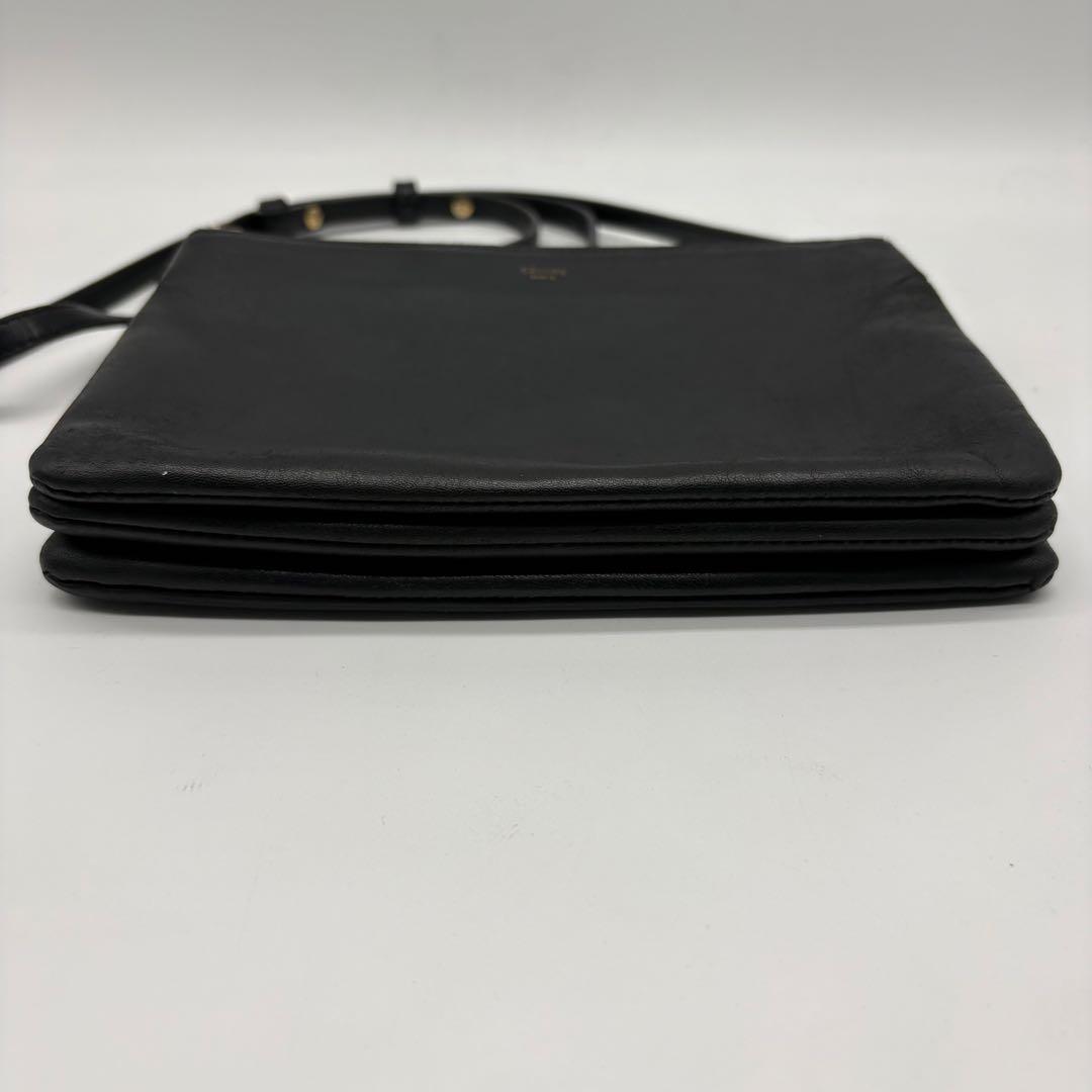 【大人気！✨】セリーヌ トリオ ショルダーバッグ ３連 ポシェット 黒