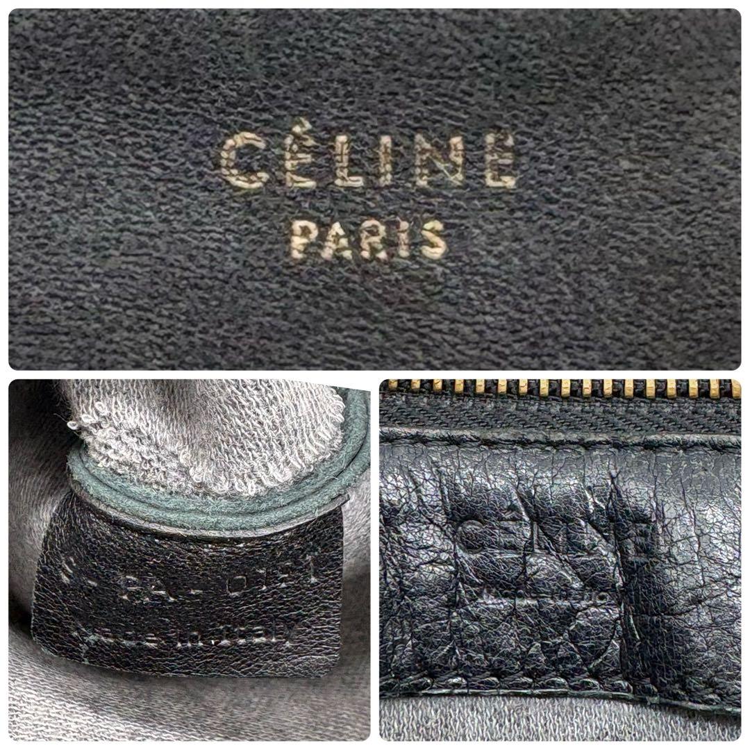 【大人気！✨】セリーヌ トリオ ショルダーバッグ ３連 ポシェット 黒