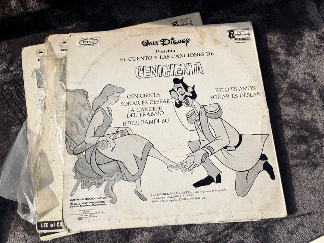 ディズニー ヴィンテージレコード スペイン語版 4枚セット