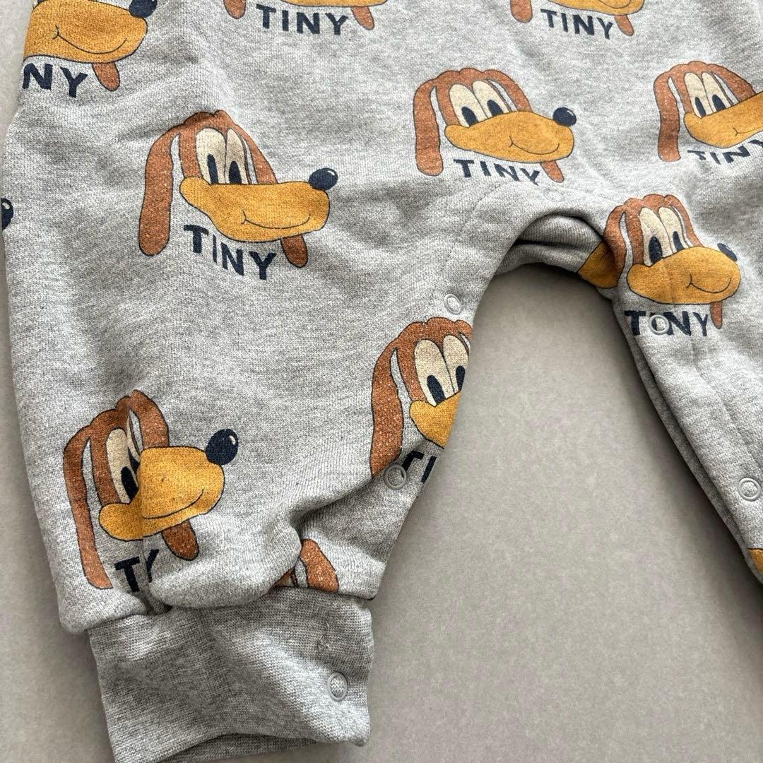 タイニーコットンズ　ロンパース グレー　犬柄　24M