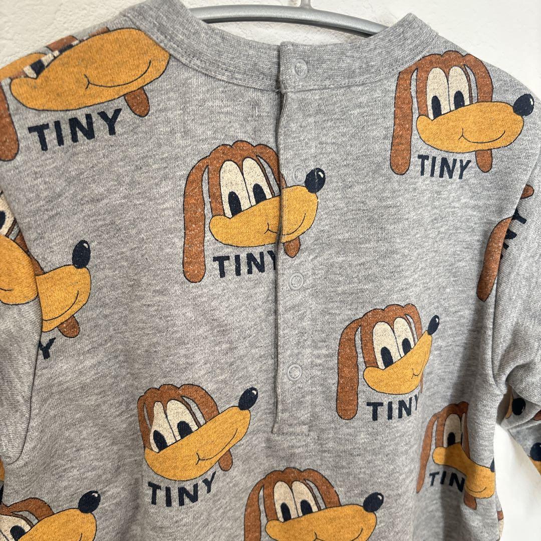 タイニーコットンズ　ロンパース グレー　犬柄　24M