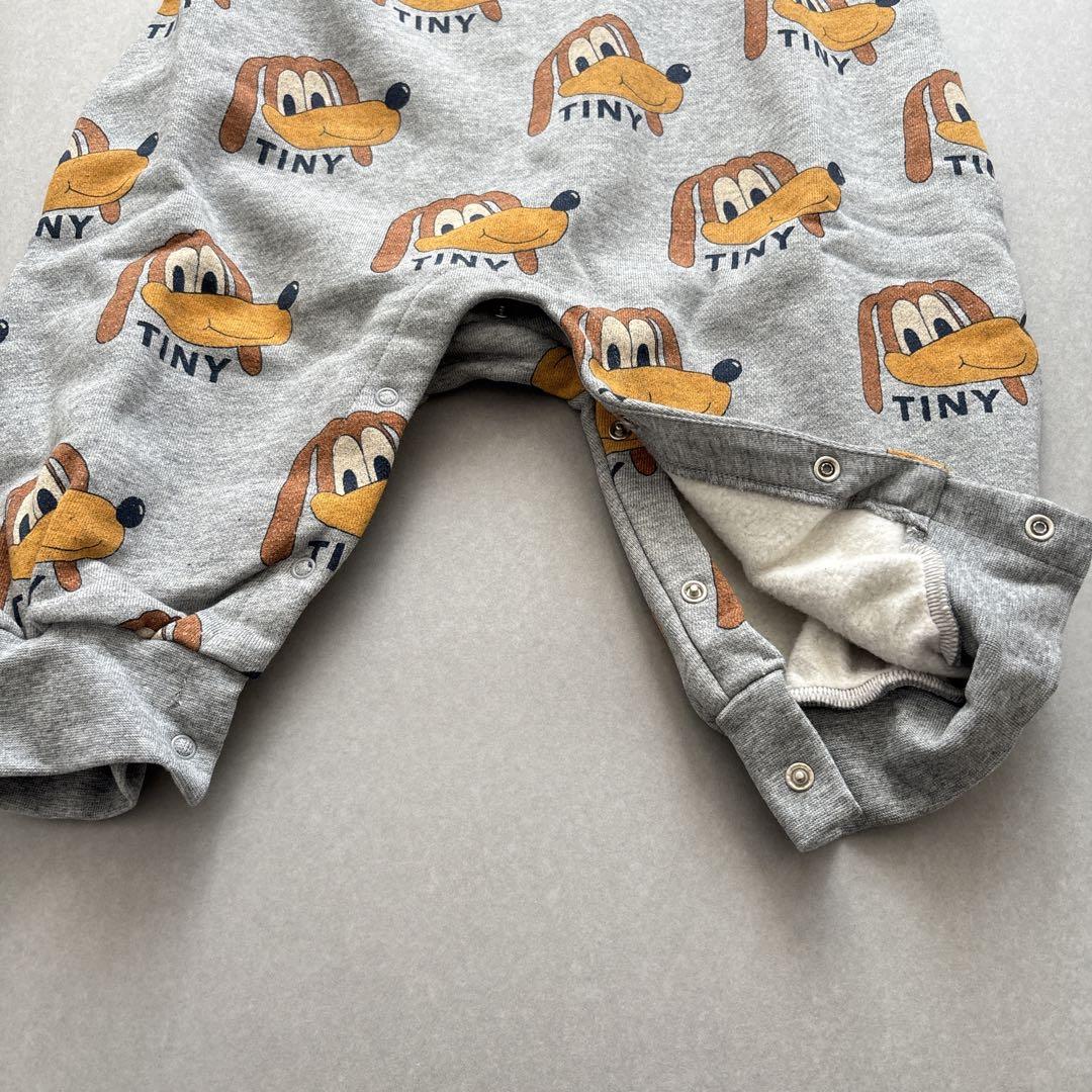 タイニーコットンズ　ロンパース グレー　犬柄　24M