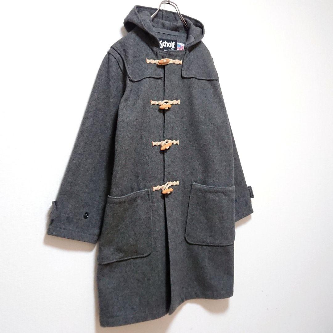 希少 ショット USA製 ロング丈 オーバーサイズ ダッフル コート