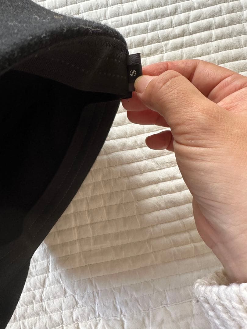 mite ミニツバウール帽子 BLACK サイズs