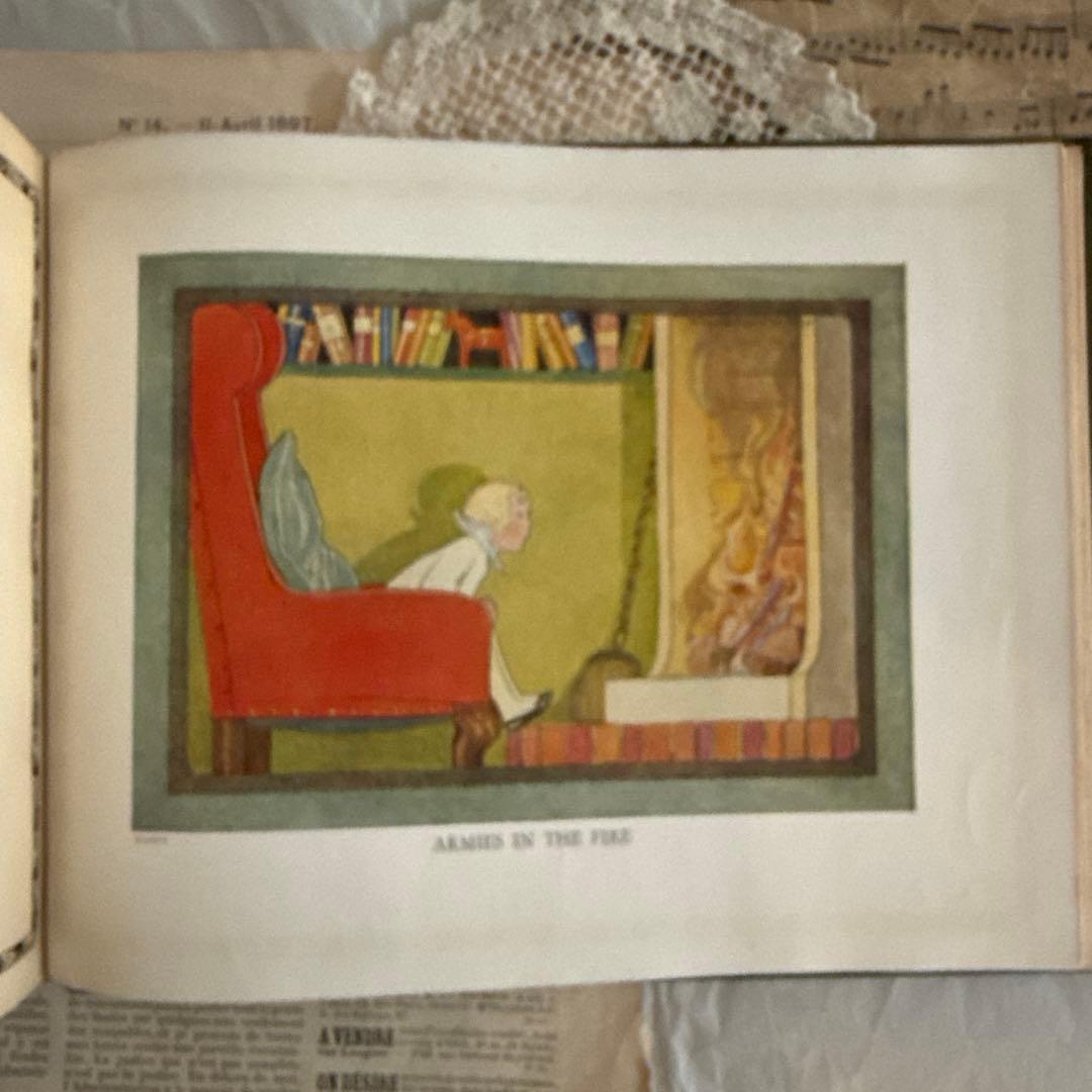 1926年アンティーク美しい絵本フランス　洋書ジャンクジャーナル古書ルメール