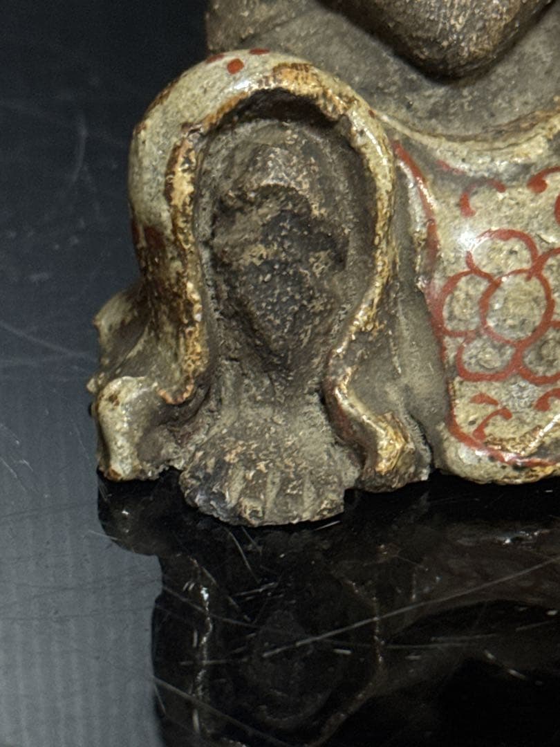 平安 名人 村田永翁 造 彩色羅漢図 香立 置物