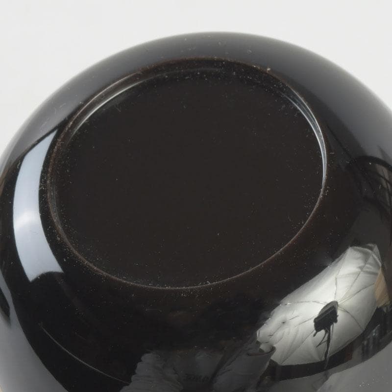 茶道具　中島楽堂作　亀甲花草蒔絵　中棗　共箱　V　9707