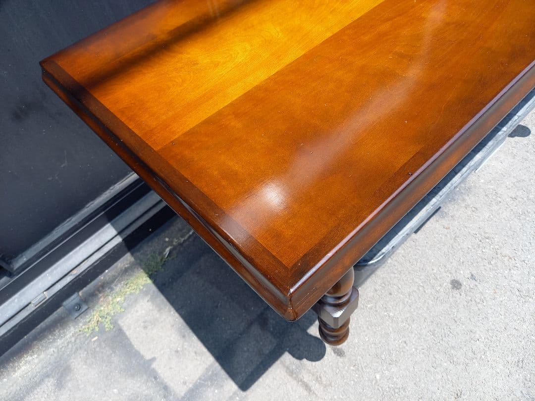 希少　1970's　飛騨産業　透かし彫り　花柄模様　ラック付属　ローテーブル