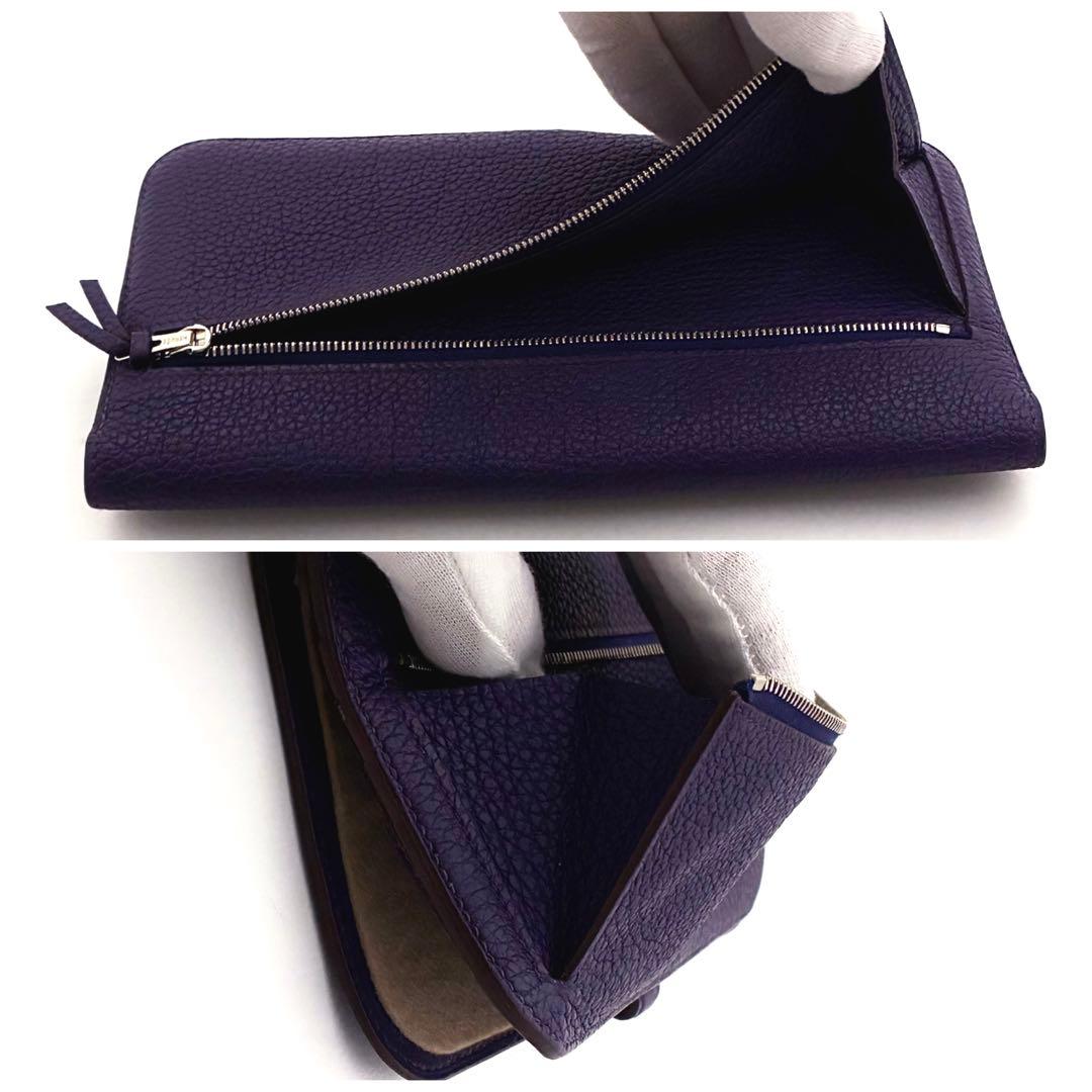 【大人気モデル】赤字価格の為お値下げ不可⚠️エルメス♦︎ドゴン♦︎ロング♦︎パープル♦︎