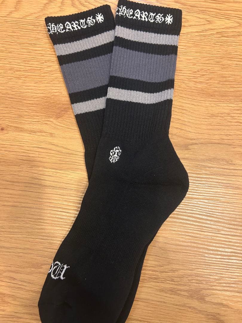 ジ*ス様 CHROME HEARTS クロムハーツロゴ ソックス 靴下