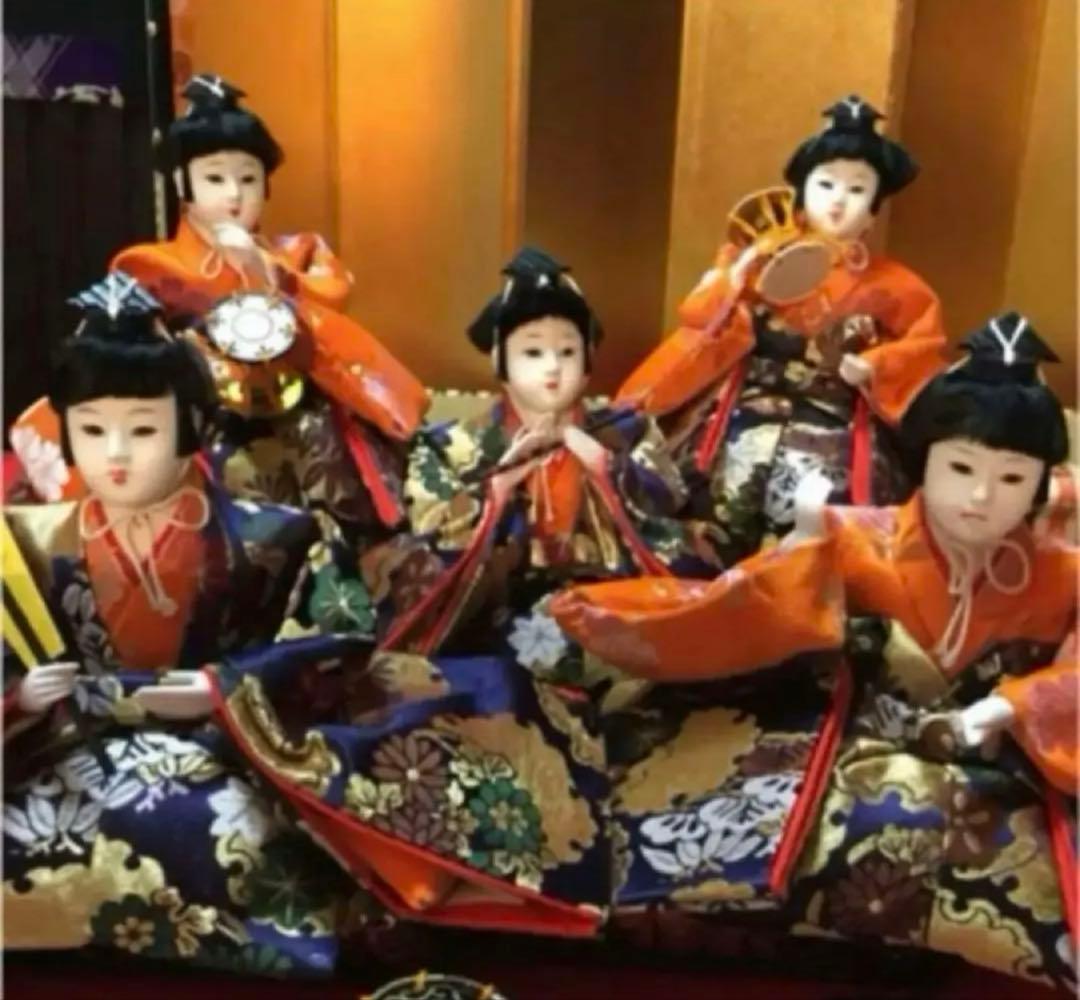 【ひな人形十五人揃い】「本畳親王台付」大ぶりですので施設にも最適ーこ