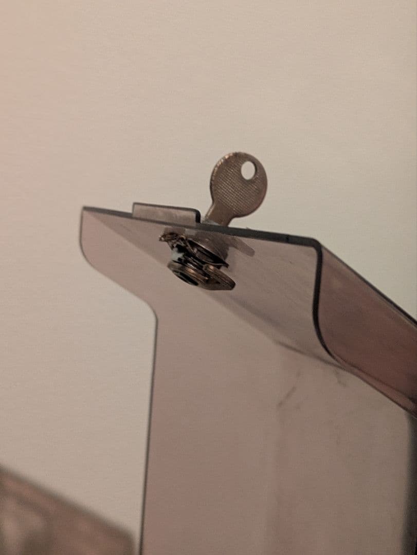 希少鍵付き/フロッピーディスクケース TH-100L/5インチストレージボックス