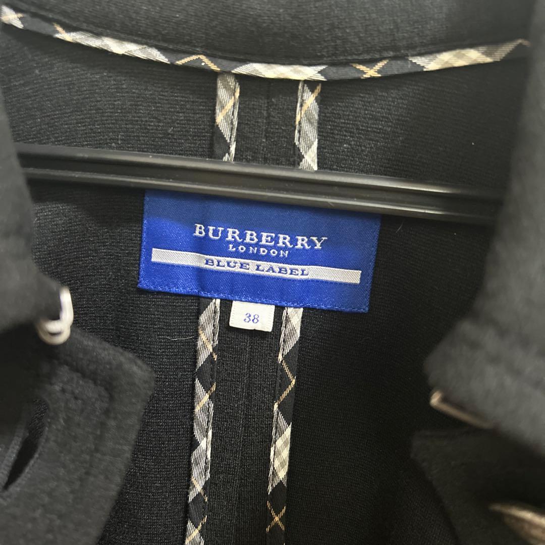 BURBERRY BLUE LABEL ブラック ケープコート 38