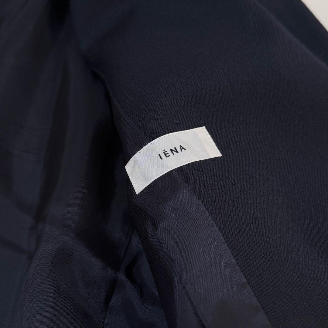 【イエナ】ダブルブレストジャケット　23AW　紺ブレ　Sサイズ　ネイビー