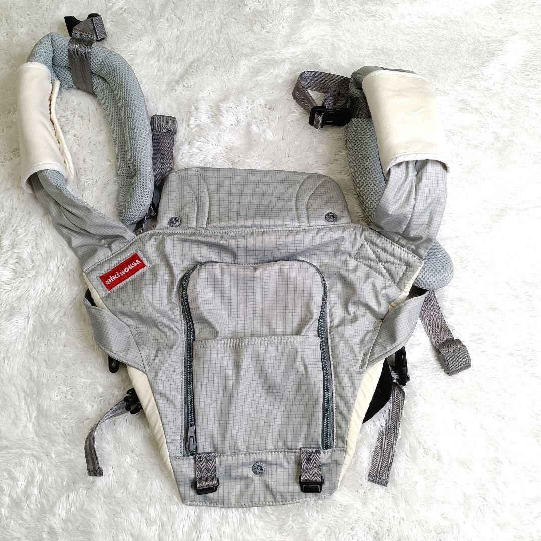 値下げ✨【美品】ミキハウス × ポグネー　ヒップシートキャリア　抱っこ紐