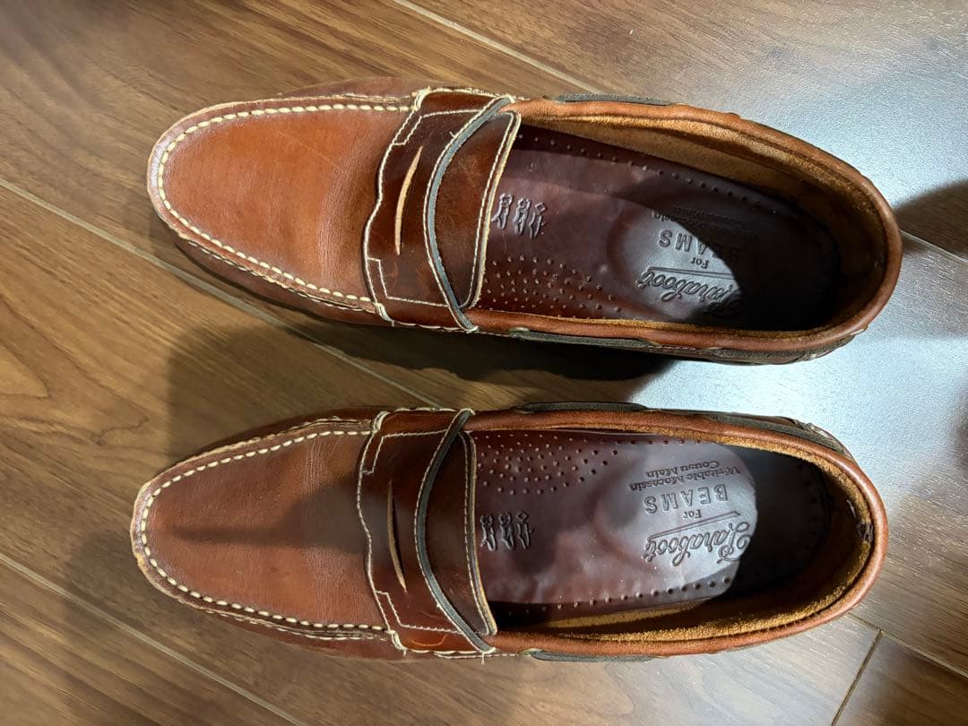 パラブーツ　ローファー　デッキシューズ　　レザー　ブラウン