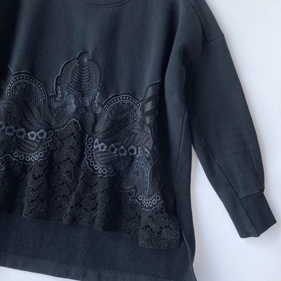 mame kurogouchi レース 刺繍 スウェット マメ toga