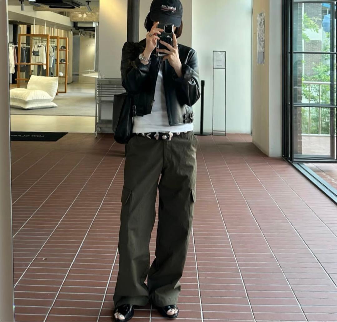 パンツ ok.soon low rise cargo pants size2
