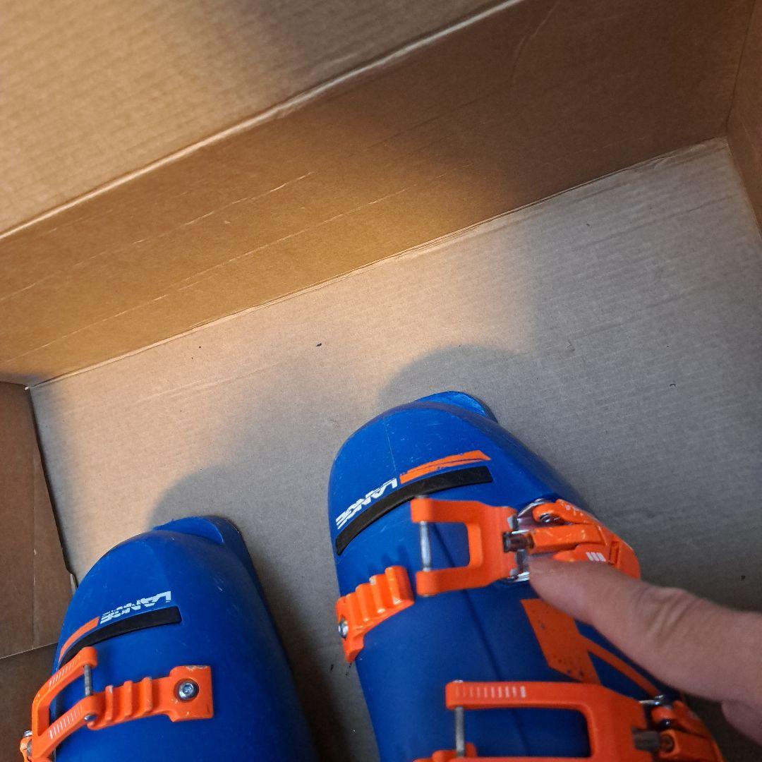 LANGE スキー用ブーツ 青/オレンジ